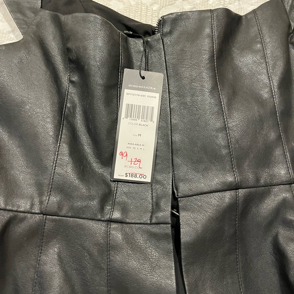 BCBG leather top - Picture 3 of 3